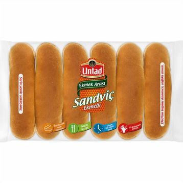 Untad 6x65 gr Sandviç Ekmeği