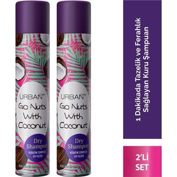 Urban Care 2x200 ml Tazelik ve Hindistan Cevizi Kokusu ile Ferahlık Sağlayan Kuru Şampuan