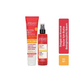 Urban Care Dalgalı Saçlar İçin Bakım Kremi + Sıvı Saç Kremi 2'li Set