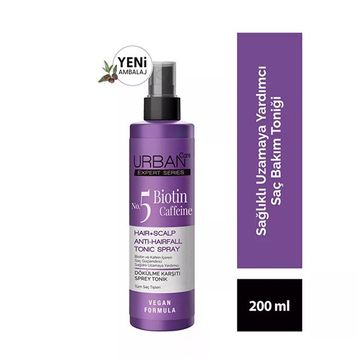 Urban Care Expert Biotin ve Caffein Dökülme Karşıtı Hızlı Uzamaya Yardımcı 200 ml Saç Bakım Toniği
