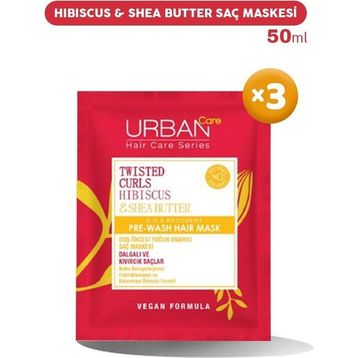 Urban Care Hibiscus Shea Butter 3x50 ml Saç Maskesi