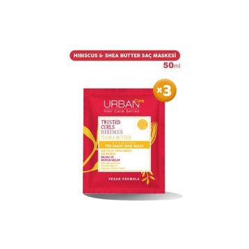 Urban Care Hibiscus Shea Butter 3x50 ml Saç Maskesi