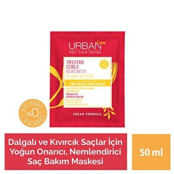 Urban Care Hibiscus ve Shea Butter 50 ml Bukle Belirginleştirici Saç Bakım Maskesi