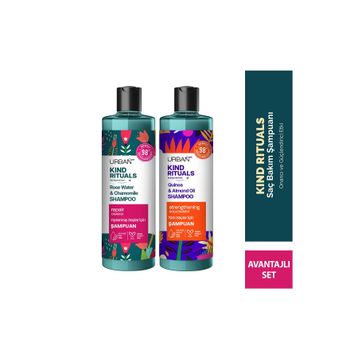Urban Care Kind Rituals Kinoa Almond Oil Rose Water Chamomile 2x400 ML Şampuan Seti