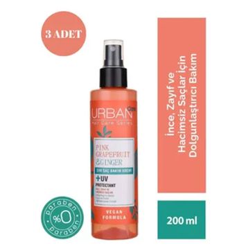 Urban Care Pink Grapefruit Ginger 3x200 ml Sıvı Saç Kremi