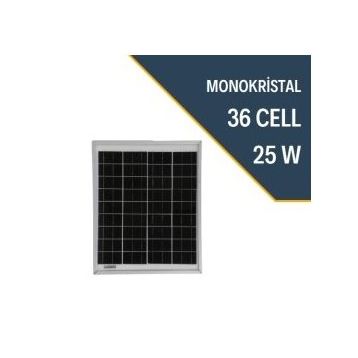Uretech 25 W Monokristal Güneş Paneli