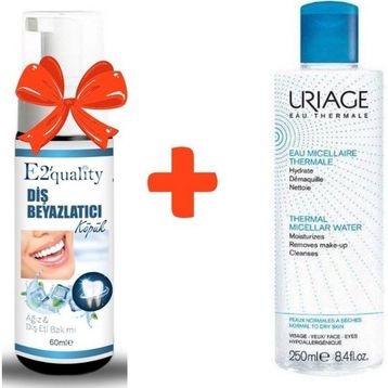 Uriage 250 ml Thermal Micellar Water Temizleme Suyu+E2'Quality Diş Beyazlatıcı Köpük