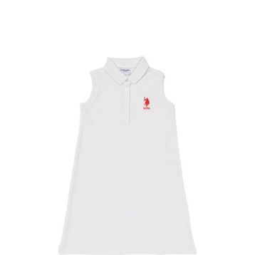 Us Polo Assn 50252203 Beyaz Kız Çocuk Polo Yaka Örme Elbise