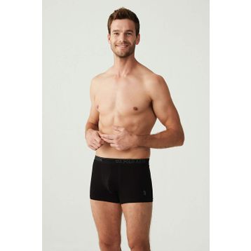 USPA Siyah 3'lü Erkek Boxer