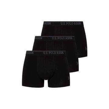 USPA Siyah 3'lü Erkek Boxer