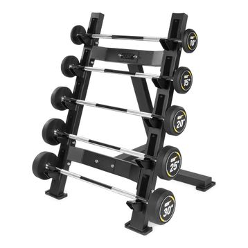 USR BR17D Tek Taraflı Barbell Rafı-5 li Düz Barbell Seti