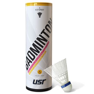 USR Flow 300 Beyaz Plastik Badminton Topu