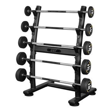 USR Priene BR50D 5 li Düz Barbell-Raf Set