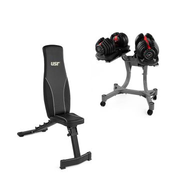 USR Tlos-48 Ayarlı Bench 2x24 kg Dambıl Seti