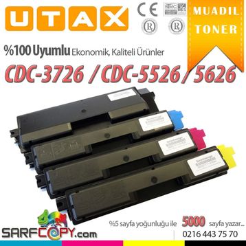 Utax CDC1726 CDC1626 CDC5526 CDC5626 PC2660 PC2665 CLP3726 Sarı Muadil Toner