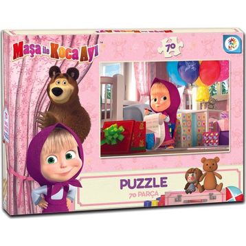 Utku Oyuncak 70 Parça Masha Koca Ayı Puzzle