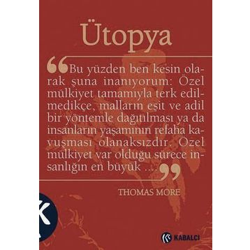 ÜTOPYA - THOMAS MORE (ISBN:9789753434164)