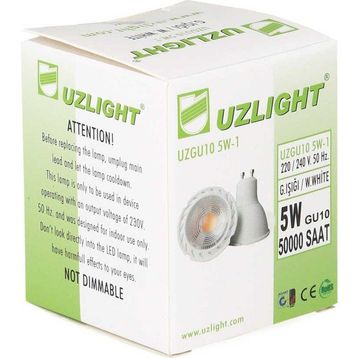 Uzlight UZGU10 5W Sarı Led Ampul