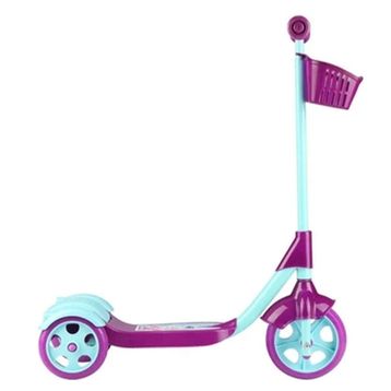 Uzman İthalat Pembe Sepetli Frenli 3 Tekerlekli Scooter
