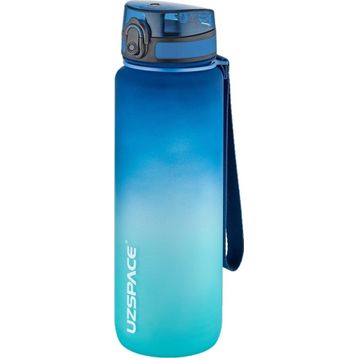 Uzspace 1000 ml Soft Touch Çift Renk Motivasyon Tritan Su Matarası