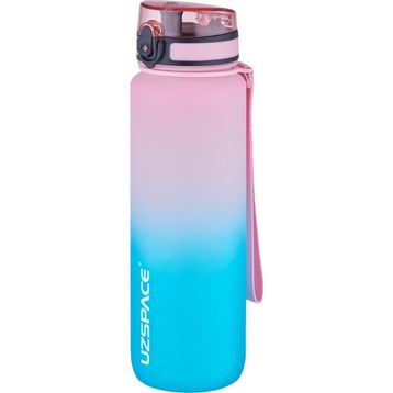 Uzspace 1000 ml Soft Touch Çift Renk Motivasyon Tritan Su Matarası