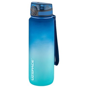 Uzspace 1000 ml Soft Touch Çift Renk Motivasyon Tritan Su Matarası