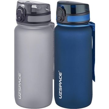 Uzspace 2'li 650 ml Fiftyfifty Gri - Lacivert Tritan Matara Seti