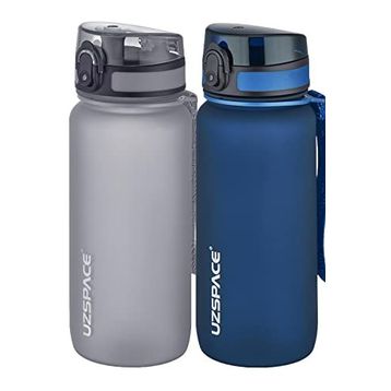Uzspace 2'li 650 ml Fiftyfifty Gri - Lacivert Tritan Matara Seti