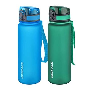 Uzspace 2x500 ml FiftyFifty Koyu Yeşil Mavi Tritan Matara Seti