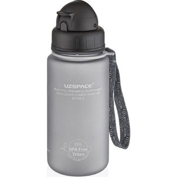 Uzspace Fiftyfifty 400 ml - Gri Pipetli Koleksyion Tritan Su Matarası