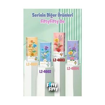 Vagonlife FFLZ-4602 Dekoratif ve Koleksiyonluk Çiçek Buketi 488 Parça Yapım Seti