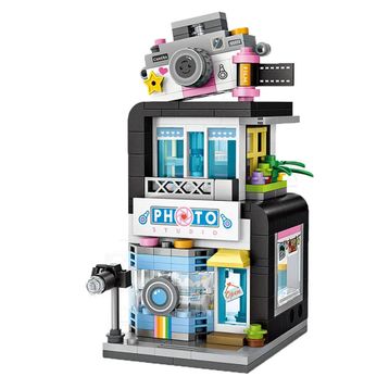 Vagonlife LOZ Street Mini Serisi Fotoğraf Dükkanı -LZ1647 346 Parça Oyuncak Yapım Seti