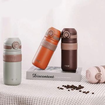 Vagonlife T-2006 450 ml Çikolata Kahve Çift Yalıtımlı Paslanmaz Çelik Termos