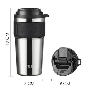 Vagonlife TKK 2023 630 ml Gri Özel Seri Çelik Mug Pipetli Termos