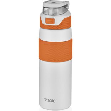 Vagonlife TKK 600 ml Pipetsiz Çift Yalıtımlı Beyaz Paslanmaz Çelik Termos