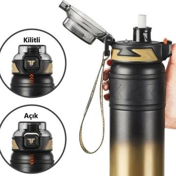 Vagonlife TKK2025 900 ml Altın Çelik Termos