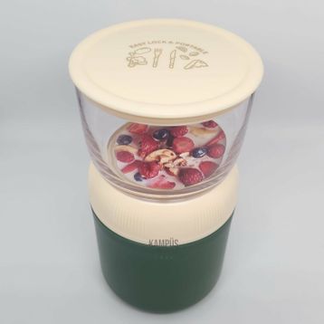 Vagonlife XC-557 Yeşil 700 ml 2 Katlı Yeni Nesil Sefer Tası