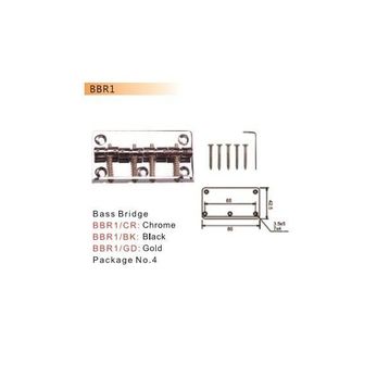 Valencia BBR1BK Siyah Bas Gitar Köprüsü