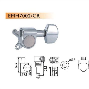 Valencia EMH7002CRR6 Elektro Gitar Akort Mekanizması