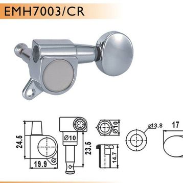 Valencia EMH7003CRR6 Elektro Gitar Akort Mekanizması
