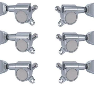 Valencia EMH7004CRR3L3 6'lı Set 3 Sağ+3 Sol Krom Elektro Gitar Burgusu