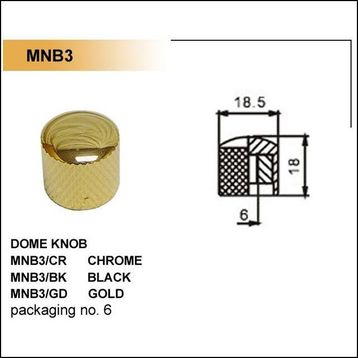 Valencia MNB3CR Krom Rengi Metal Gitar Potans