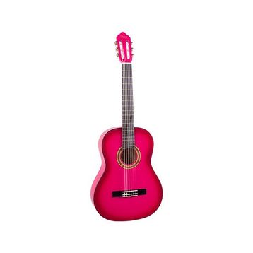 Valencia VC102TPKS 6-8 Yaş Sap Çelikli 1/2 Pembe Sunburst Klasik Gitar