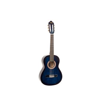 Valencıa VC104BUS 4/4 Mavi Sunburst Kılıflı ve Penalı Klasik Gitar