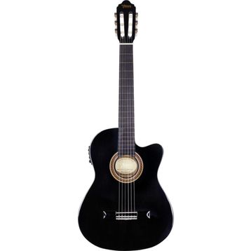 Valencia VC104THNCEBK Elektro Klasik Gitar