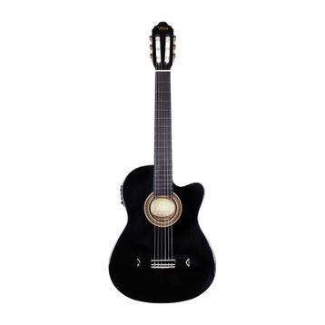 Valencia VC104THNCEBK Elektro Klasik Gitar