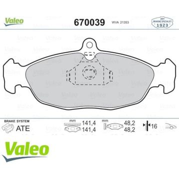 Valeo 670039 Ön Balata