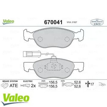 Valeo 670041 Ön Balata
