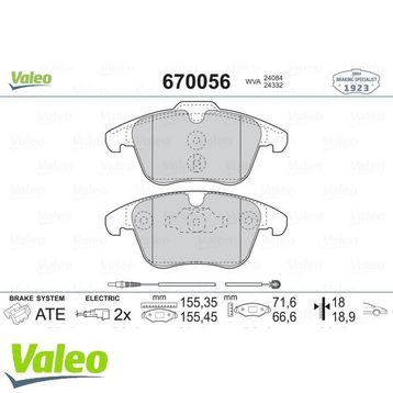 Valeo 670056 Ön Balata