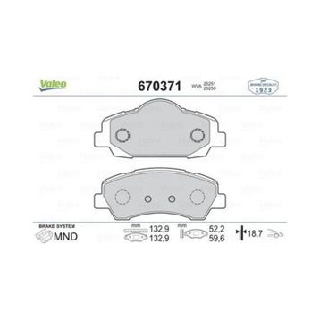 Valeo 670371 Ön Balata
